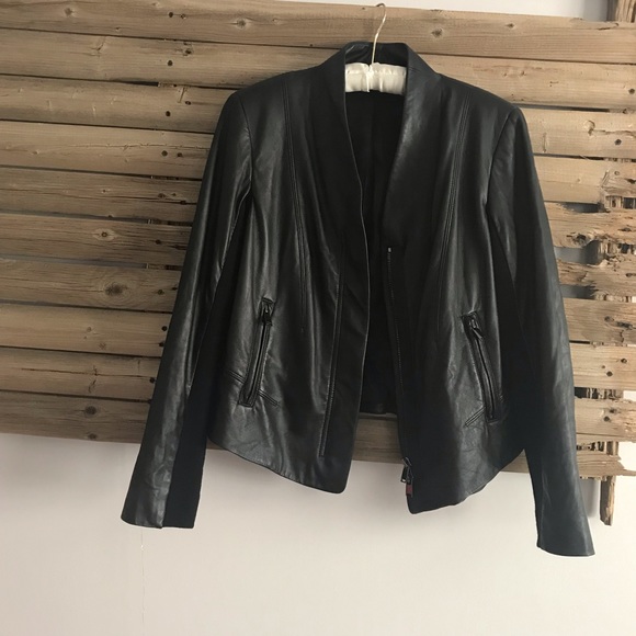 Ellen Tracy lambskin leather jacket size S/M - Picture 4 of 8